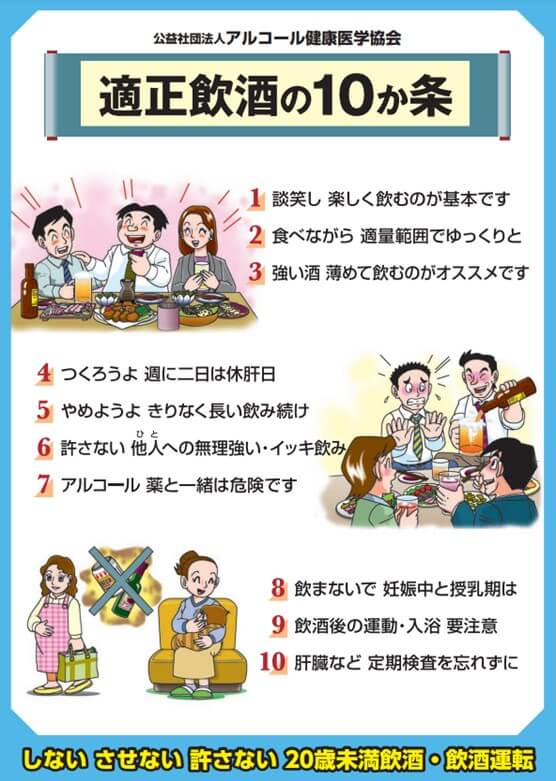 適正飲酒の10か条