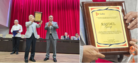 レイデルグループがキューバCNICから功労賞受賞