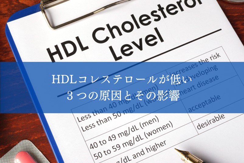 HDLコレステロールが低い３つの原因とその影響